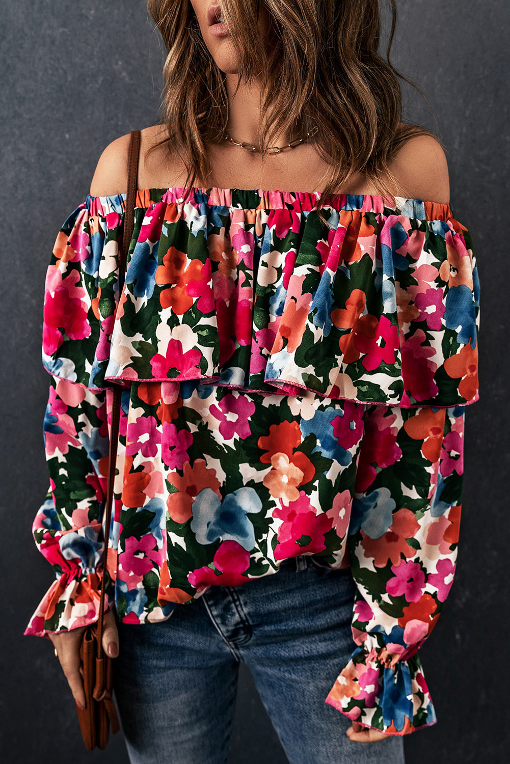 Off-Shoulder Layered Blouse