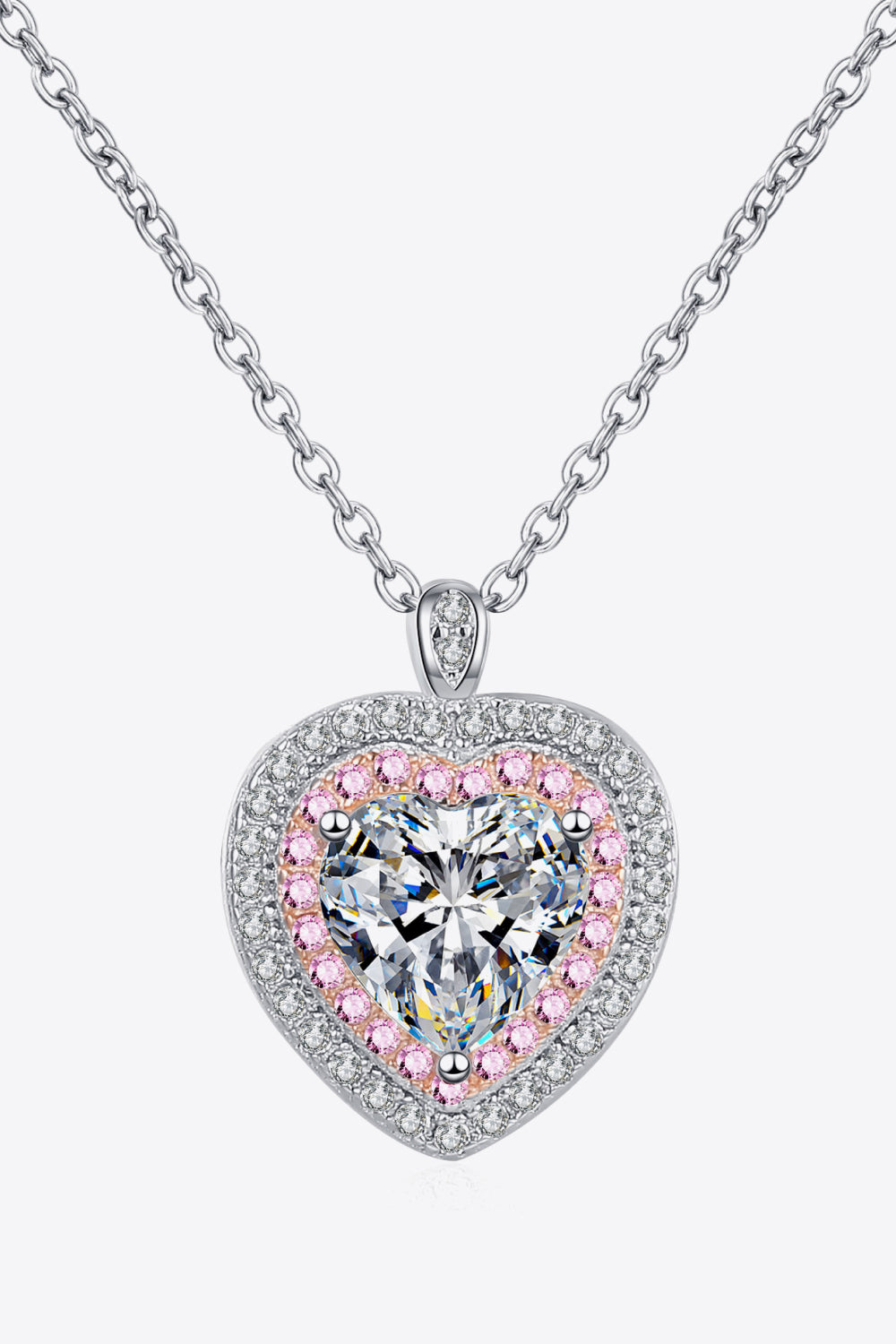 Sterling Silver 1 Carat Moissanite Pendant