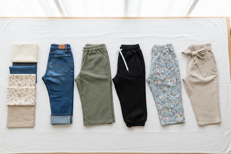Different capri pants fabric types — complete fabric guide at Jerry's Apparel