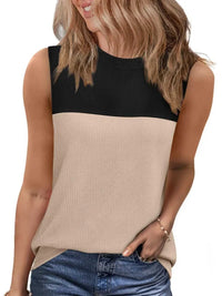 Color Block Round Neck Tank 100100795101366 16 Affordable Fashion Under $100 Jerry's Apparel 