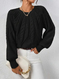 Cable Knit Long Sleeve Sweater 100100200217752 36 Affordable Fashion Under $100 Jerry's Apparel 