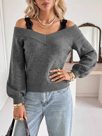 Off-Shoulder Lace Trim Sweater 100100123351801 43 Affordable Fashion Under $100 Jerry's Apparel 