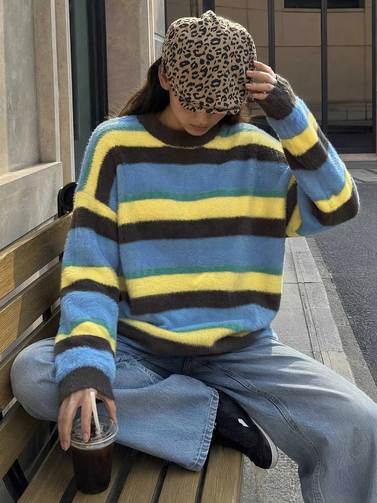 Striped Dropped Shoulder Sweater 100100450556705 57 Affordable Fashion Under $100 Jerry's Apparel 