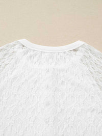 Sheer Lace Long Sleeve Slim Henley Top 100100913618351 35 Affordable Fashion Under $100 Jerry's Apparel 
