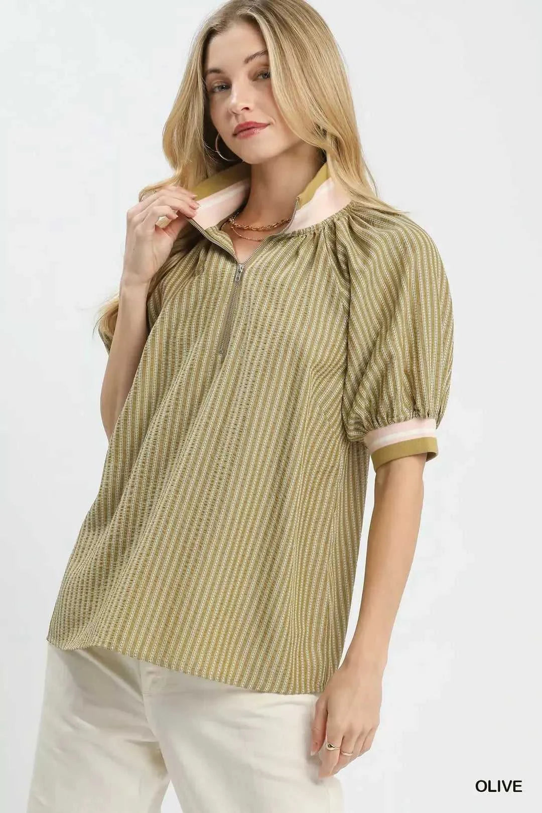 Umgee Botanical Print Blouse 100100847581563 55 Affordable Fashion Under $100 Jerry's Apparel 