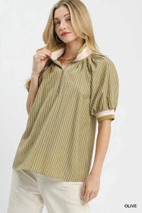 Umgee Botanical Print Blouse 100100847581563 55 Affordable Fashion Under $100 Jerry's Apparel 