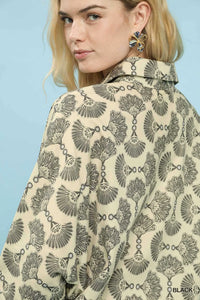 Umgee Printed Button Down Shirt 100100630031788 55 Affordable Fashion Under $100 Jerry's Apparel 