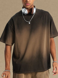 Men's Gradient Round Neck Half Sleeve T-Shirt