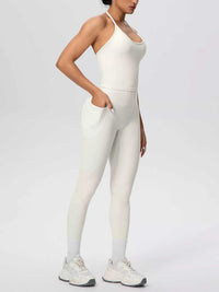 Halter Neck Cami and High-Waisted Leggings Active Set 101006856970414 89 Affordable Fashion Under $100 Jerry's Apparel 