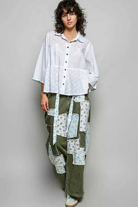 POL Tonal Dot Weave Textured Button Front Shirt 100100722231018 50 Affordable Fashion Under $100 Jerry's Apparel 