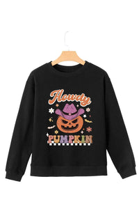 Jack-O'-Lantern Round Neck Long Sleeve Sweatshirt 100100693471251 50 Women's Holiday Apparel Jerry's Apparel 