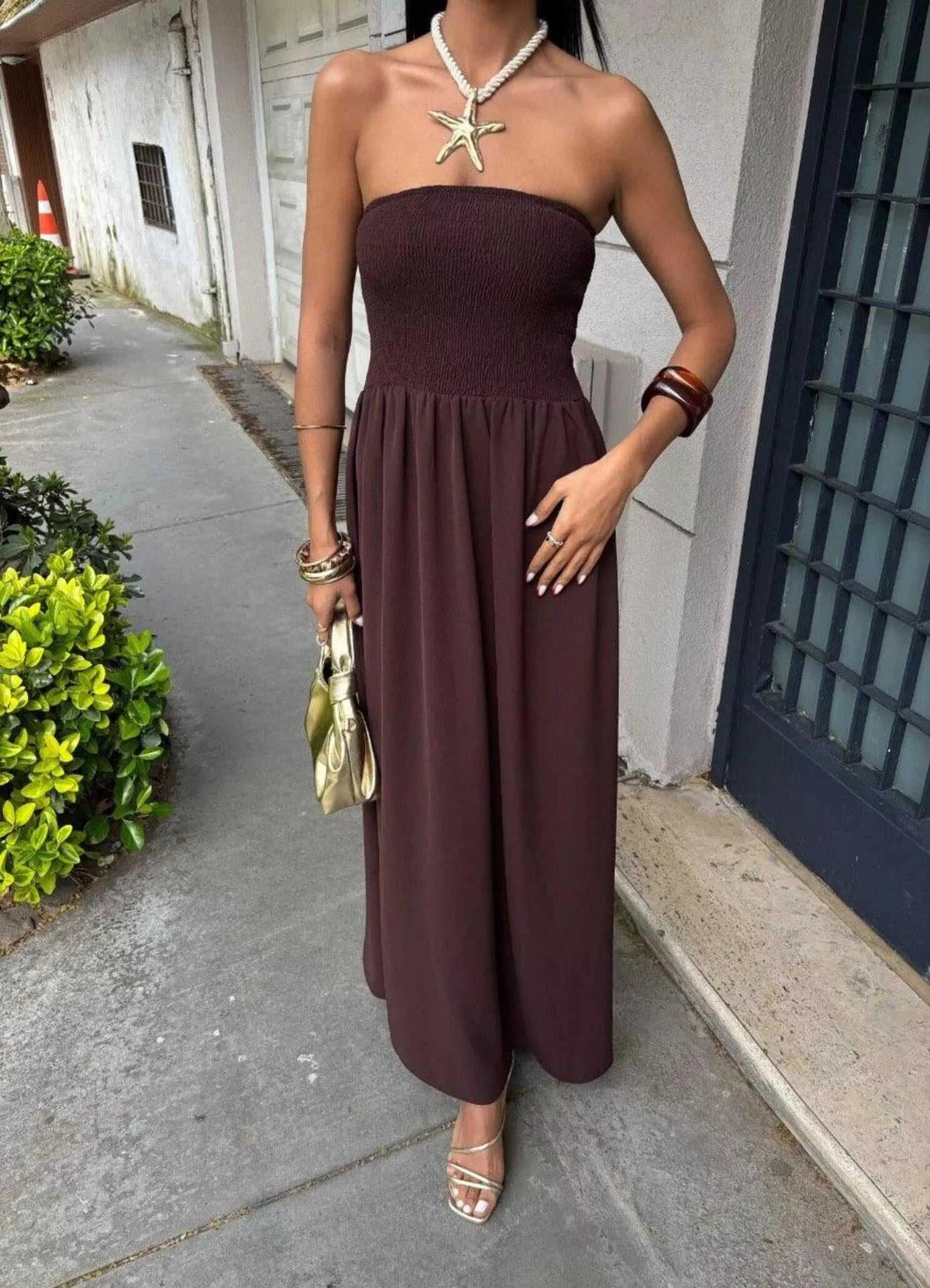 Strapless Smocked Maxi Dress 100100836162604 39 Gifts for Her Jerry's Apparel 