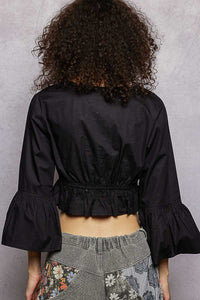 POL Floral Embroidered Cropped Blouse 100100151641347 43 Affordable Fashion Under $100 Jerry's Apparel 