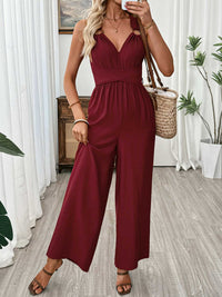V-Neck Sleeveless Wide Leg Jumpsuit 100100445158382 36 Affordable Fashion Under $100 Jerry's Apparel 