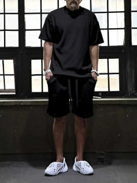 Men's Full Size Short Sleeve Top and Shorts Set Plus Size 100400751255391 43 Gifts for Him Jerry's Apparel 