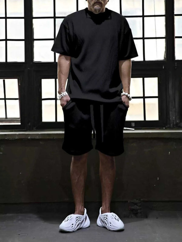 Men's Full Size Short Sleeve Top and Shorts Set Plus Size 100400751255391 43 Gifts for Him Jerry's Apparel 