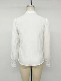 Lace Detail Long Sleeve Shirt 101001935889409 42 Affordable Fashion Under $100 Jerry's Apparel 