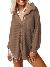 Waffle Knit Button-Down Shirt 100100280060747 40 Affordable Fashion Under $100 Jerry's Apparel 