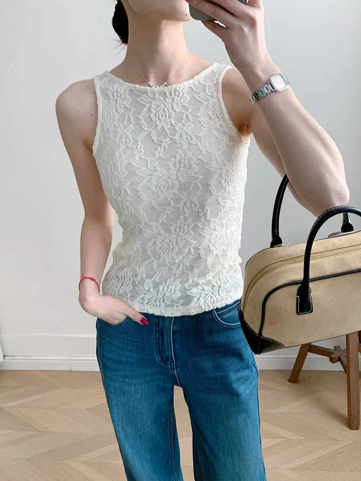 Lace Round Neck Long Sleeve Top 100100846416323 30 Affordable Fashion Under $100 Jerry's Apparel 