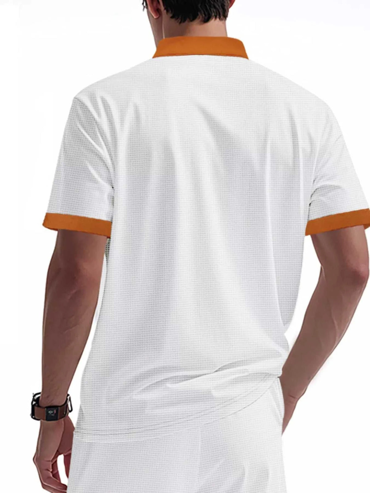 Men's Full Size Lace-Up Neckline Short Sleeve T-Shirt Plus Size 100400842767999 25 Affordable Fashion Under $100 Jerry's Apparel 
