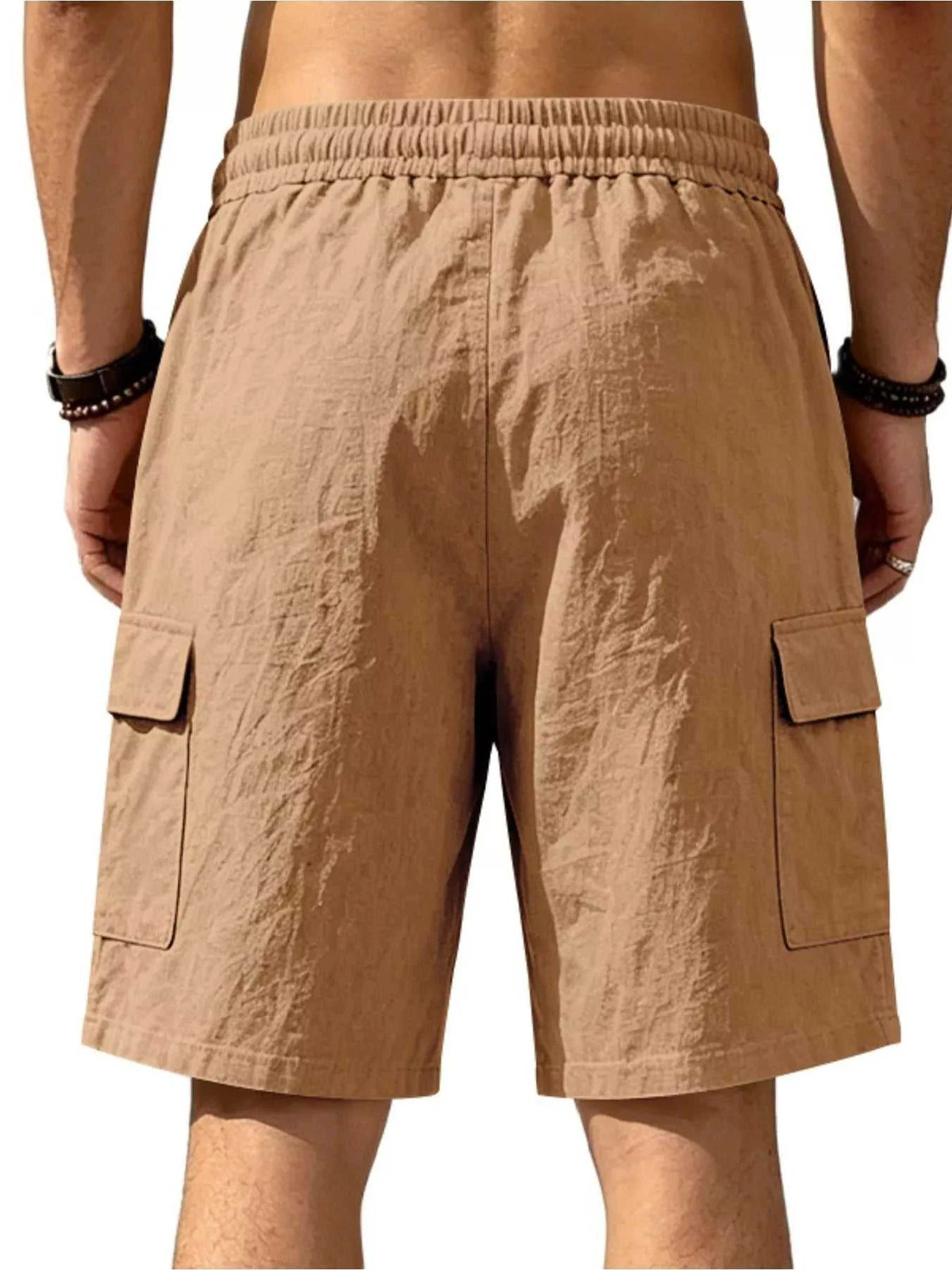 Men's Plus Size Casual Cargo Shorts with Drawstring Waist 100400477807470 36 Affordable Fashion Under $100 Jerry's Apparel 