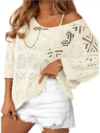 Loose Fit Crochet Knit Cover-Up 100100550437907 37 Affordable Fashion Under $100 Jerry's Apparel 