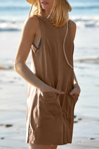Lovelet Round Neck Sleeveless Romper with Pockets 100100661551405 26 Women's Romper Affordable Fashion Under $100 Jerry's Apparel 