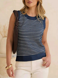 Striped Knit Sweater Vest 100100265130873 35 Affordable Fashion Under $100 Jerry's Apparel 