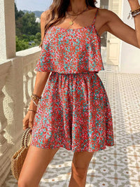 Floral Print Spaghetti Strap Romper 100100249930052 27 Affordable Fashion Under $100 Jerry's Apparel 