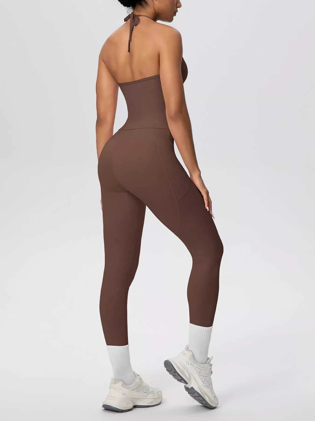 Halter Neck Cami and High-Waisted Leggings Active Set 101006856970414 89 Affordable Fashion Under $100 Jerry's Apparel 