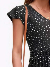 Polka Dot Ruffle Sleeve V-Neck Mini Dress 100100694461442 32 Affordable Fashion Under $100 Jerry's Apparel 
