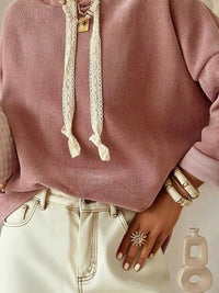 Drawstring Dropped Shoulder Hoodie 100100797401415 52 Affordable Fashion Under $100 Jerry's Apparel 