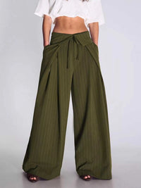 High-Waisted Wide-Leg Pinstripe Pants 100100393121517 48 Affordable Fashion Under $100 Jerry's Apparel 