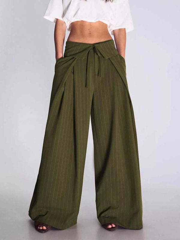 High-Waisted Wide-Leg Pinstripe Pants 100100393121517 48 Affordable Fashion Under $100 Jerry's Apparel 
