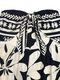 Floral Print Strapless Tie Front Wide Leg Jumpsuit 100100556709535 42 Affordable Fashion Under $100 Jerry's Apparel 