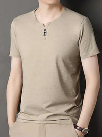 Men's Decor Button Short Sleeve T-Shirt 100400481596480 27 Affordable Fashion Under $100 Jerry's Apparel 