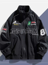 Men's Plus Size Racing-Inspired Zip Up Jacket 100400889592601 84 Affordable Fashion Under $100 Jerry's Apparel 