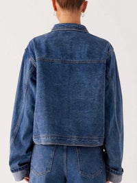 Button Down Cropped Oversized Denim Jacket 100100003789645 47 Affordable Fashion Under $100 Jerry's Apparel 