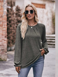 Round Neck Long Sleeve Casual T-Shirt 100100344414707 29 Affordable Fashion Under $100 Jerry's Apparel 