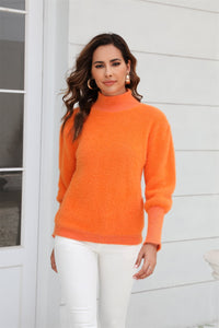 Angel Wings Turtle Neck Long Sleeve Pullover Sweater