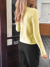 Button-Up Long Sleeve Knit Cardigan 100100340510028 56 Affordable Fashion Under $100 Jerry's Apparel 