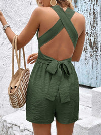 Crisscross Back Sleeveless Romper 100100264151999 32 Affordable Fashion Under $100 Jerry's Apparel 