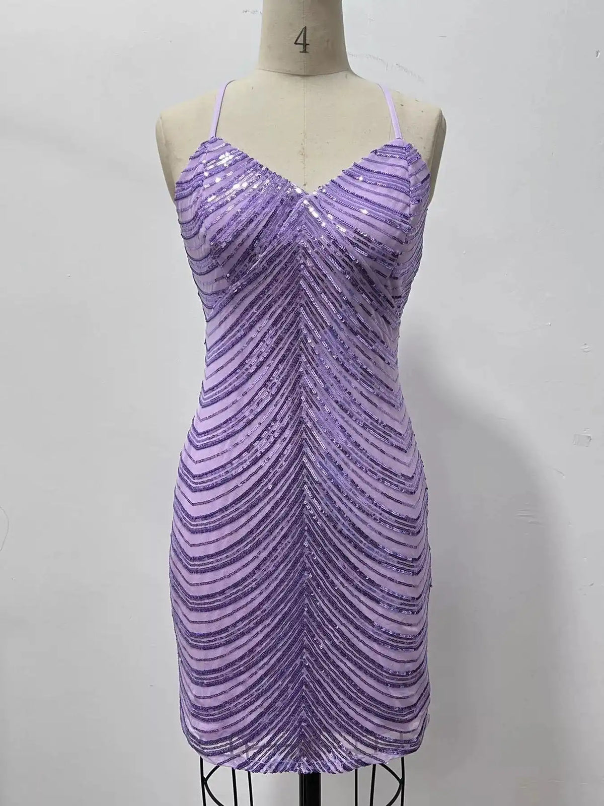Sleeveless Sequin Embellished Bodycon Mini Cami Dress 101001090650712 56 Gifts for Her Jerry's Apparel 