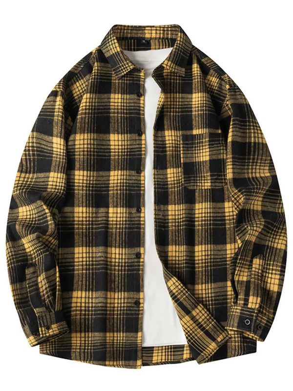 Men's Plus Size Plaid Long Sleeve Shirt 100400570293286 39 Affordable Fashion Under $100 Jerry's Apparel 