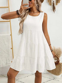 Plaid Round Neck Sleeveless Mini Dress 100100093541083 32 Affordable Fashion Under $100 Jerry's Apparel 