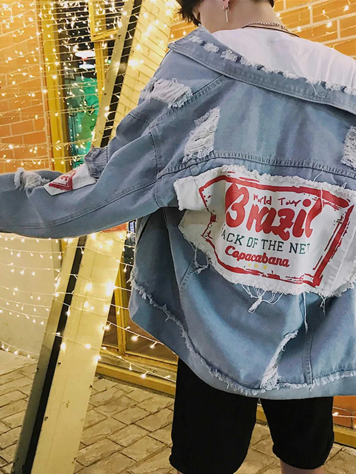 Men's Distressed Button Up Denim Jacket 100400238224195 53 Affordable Fashion Under $100 Jerry's Apparel 