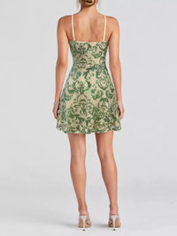 Sequin Square Neck Mini Dress 101001434570366 56 Women's Dress Gifts for Her Jerry's Apparel 