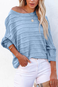 Round Neck Long Sleeve Knit Top