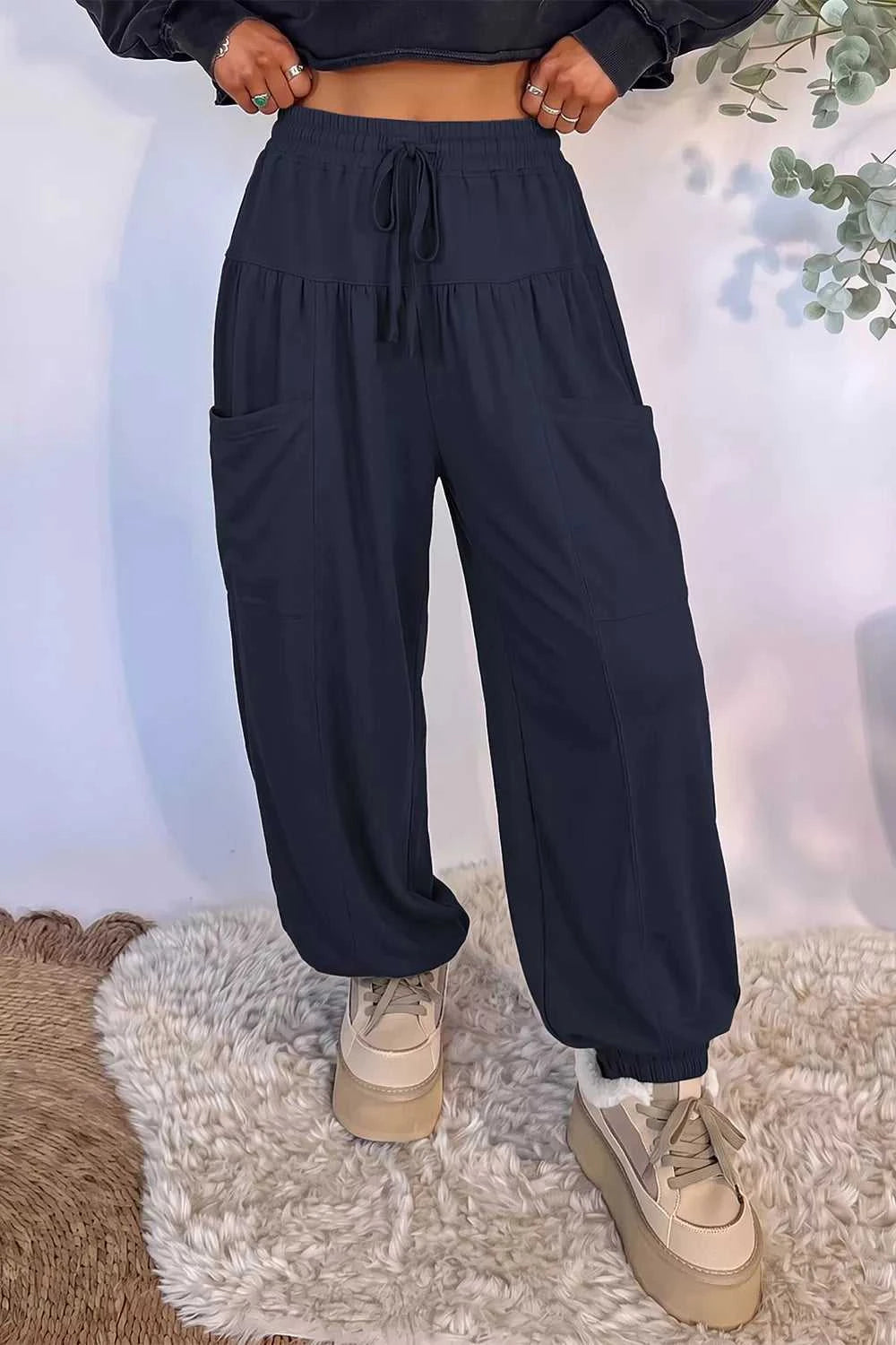 Drawstring Wide-Leg Joggers 101001220981059 66 Affordable Fashion Under $100 Jerry's Apparel 