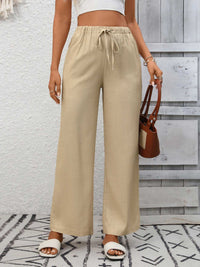 Drawstring High Waist Wide Leg Pants 100100990618349 39 Affordable Fashion Under $100 Jerry's Apparel 